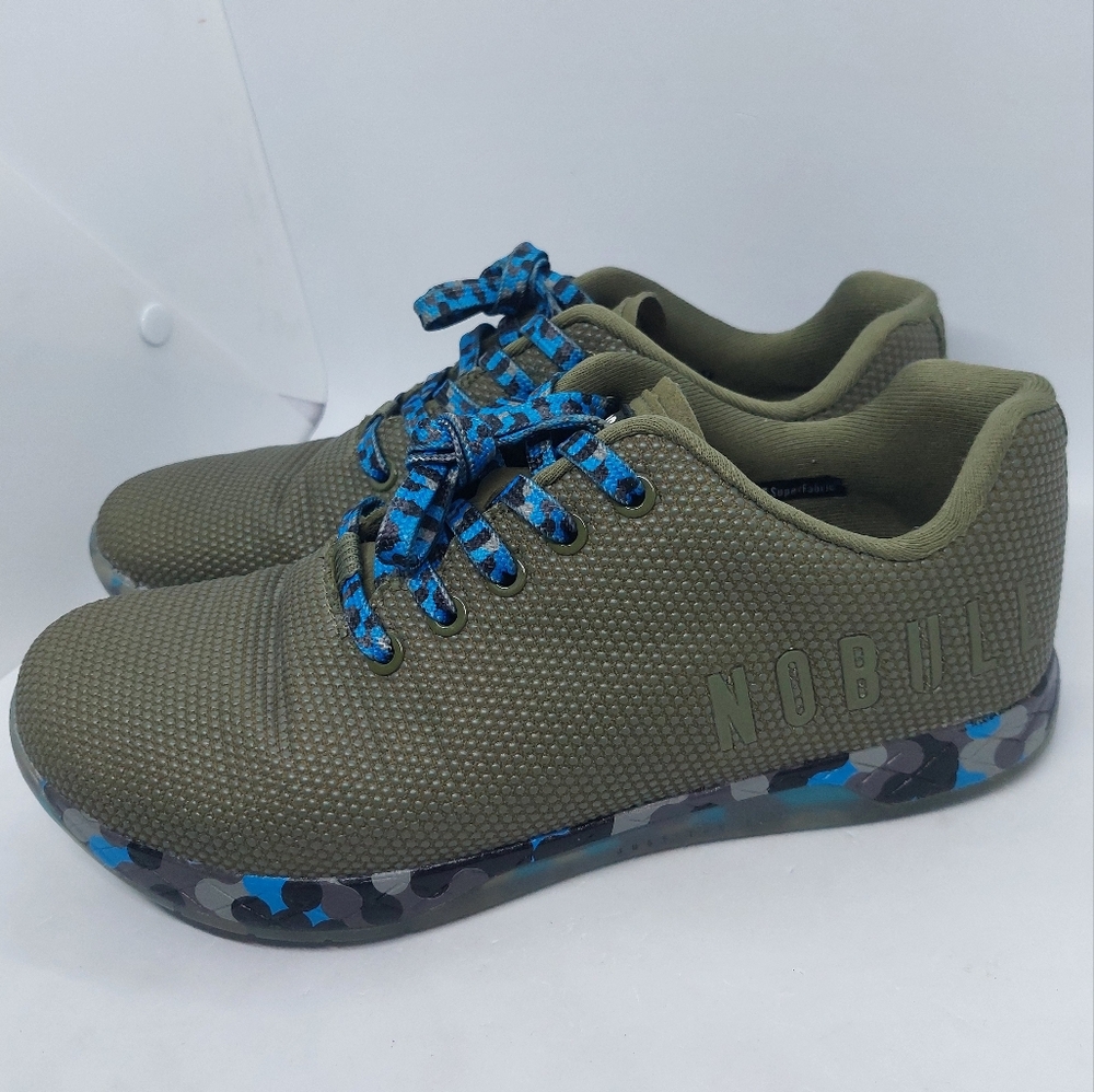 NOBULL Trainer Low Top Shoes Sneakers Green Training Unisex Size M8 W9.5